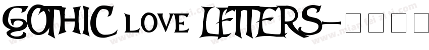 GOTHIC love LFTTERS字体转换